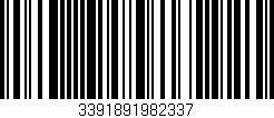 Código de barras (EAN, GTIN, SKU, ISBN): '3391891982337'