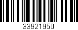 Código de barras (EAN, GTIN, SKU, ISBN): '33921950'