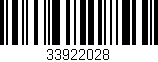 Código de barras (EAN, GTIN, SKU, ISBN): '33922028'