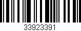 Código de barras (EAN, GTIN, SKU, ISBN): '33923391'