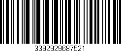 Código de barras (EAN, GTIN, SKU, ISBN): '3392929687521'