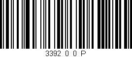 Código de barras (EAN, GTIN, SKU, ISBN): '3392_0_0_P'