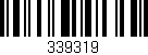 Código de barras (EAN, GTIN, SKU, ISBN): '339319'