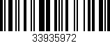 Código de barras (EAN, GTIN, SKU, ISBN): '33935972'