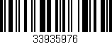 Código de barras (EAN, GTIN, SKU, ISBN): '33935976'