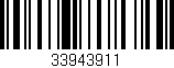 Código de barras (EAN, GTIN, SKU, ISBN): '33943911'