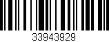 Código de barras (EAN, GTIN, SKU, ISBN): '33943929'