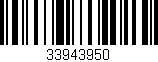Código de barras (EAN, GTIN, SKU, ISBN): '33943950'