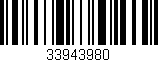 Código de barras (EAN, GTIN, SKU, ISBN): '33943980'