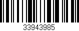 Código de barras (EAN, GTIN, SKU, ISBN): '33943985'
