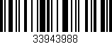 Código de barras (EAN, GTIN, SKU, ISBN): '33943988'