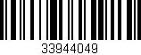 Código de barras (EAN, GTIN, SKU, ISBN): '33944049'