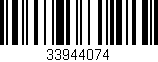 Código de barras (EAN, GTIN, SKU, ISBN): '33944074'