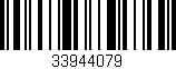Código de barras (EAN, GTIN, SKU, ISBN): '33944079'