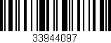 Código de barras (EAN, GTIN, SKU, ISBN): '33944097'