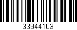 Código de barras (EAN, GTIN, SKU, ISBN): '33944103'