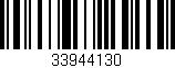 Código de barras (EAN, GTIN, SKU, ISBN): '33944130'