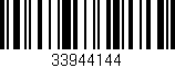Código de barras (EAN, GTIN, SKU, ISBN): '33944144'