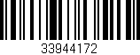 Código de barras (EAN, GTIN, SKU, ISBN): '33944172'
