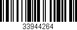 Código de barras (EAN, GTIN, SKU, ISBN): '33944264'