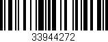 Código de barras (EAN, GTIN, SKU, ISBN): '33944272'