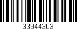 Código de barras (EAN, GTIN, SKU, ISBN): '33944303'