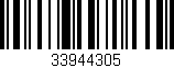 Código de barras (EAN, GTIN, SKU, ISBN): '33944305'