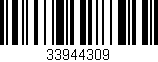 Código de barras (EAN, GTIN, SKU, ISBN): '33944309'