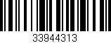 Código de barras (EAN, GTIN, SKU, ISBN): '33944313'