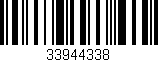 Código de barras (EAN, GTIN, SKU, ISBN): '33944338'