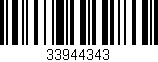 Código de barras (EAN, GTIN, SKU, ISBN): '33944343'