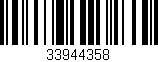 Código de barras (EAN, GTIN, SKU, ISBN): '33944358'