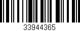 Código de barras (EAN, GTIN, SKU, ISBN): '33944365'