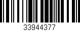 Código de barras (EAN, GTIN, SKU, ISBN): '33944377'