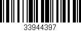 Código de barras (EAN, GTIN, SKU, ISBN): '33944397'