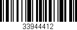 Código de barras (EAN, GTIN, SKU, ISBN): '33944412'