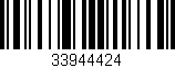 Código de barras (EAN, GTIN, SKU, ISBN): '33944424'