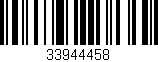Código de barras (EAN, GTIN, SKU, ISBN): '33944458'