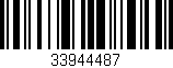 Código de barras (EAN, GTIN, SKU, ISBN): '33944487'