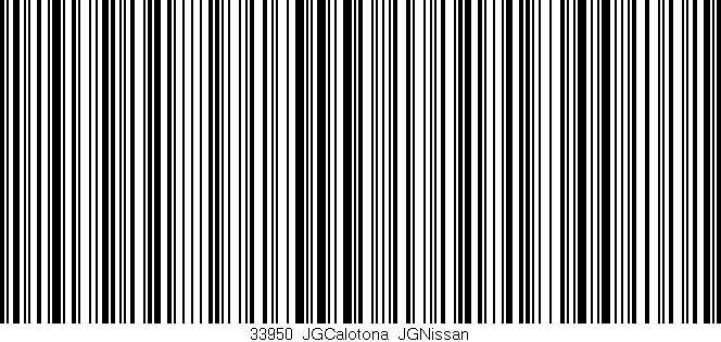 Código de barras (EAN, GTIN, SKU, ISBN): '33950_JGCalotona_JGNissan'