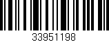 Código de barras (EAN, GTIN, SKU, ISBN): '33951198'