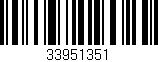 Código de barras (EAN, GTIN, SKU, ISBN): '33951351'