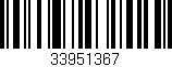 Código de barras (EAN, GTIN, SKU, ISBN): '33951367'