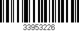 Código de barras (EAN, GTIN, SKU, ISBN): '33953226'