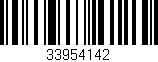 Código de barras (EAN, GTIN, SKU, ISBN): '33954142'