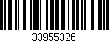 Código de barras (EAN, GTIN, SKU, ISBN): '33955326'