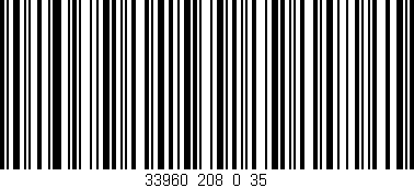 Código de barras (EAN, GTIN, SKU, ISBN): '33960_208_0_35'
