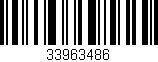 Código de barras (EAN, GTIN, SKU, ISBN): '33963486'
