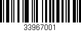 Código de barras (EAN, GTIN, SKU, ISBN): '33967001'