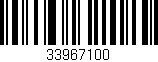 Código de barras (EAN, GTIN, SKU, ISBN): '33967100'
